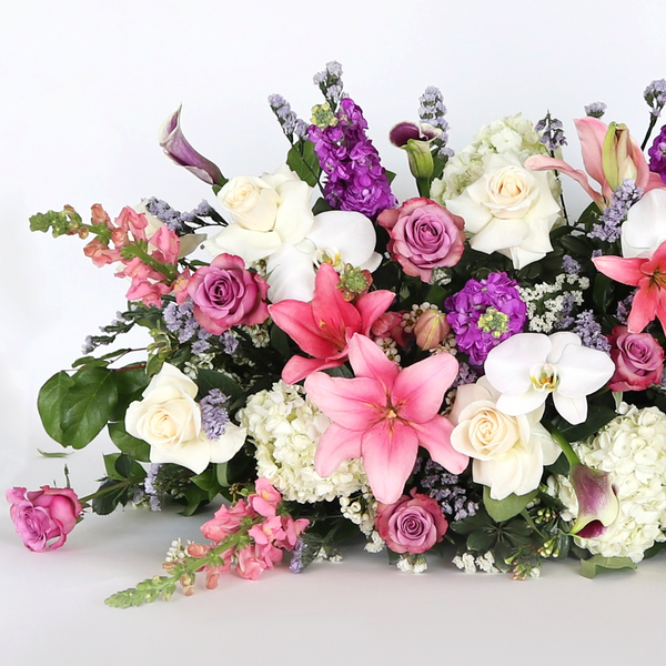 Floral Casket Spray Side View