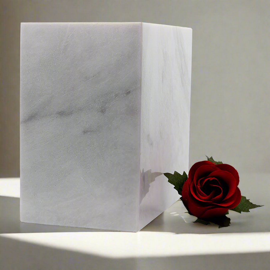 Companion Urn | Pearl White - Casket Depot Vancouver