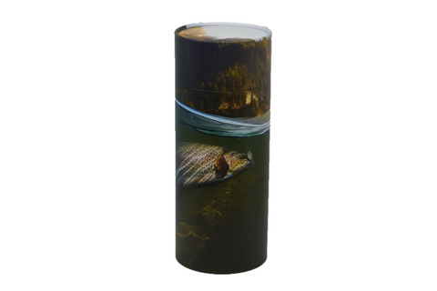 TROUT BIODEGRADABLE PAPER ADULT SIZE URN SCATTERING TUBE 05-2208 - Casket Depot Vancouver