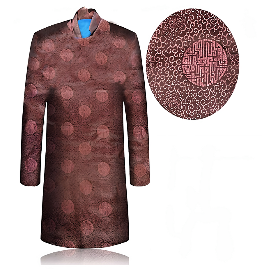 Men's Traditional Chinese Burial Clothing Ensemble Light Coffee (男士寿衣-浅咖) - Casket Depot Vancouver