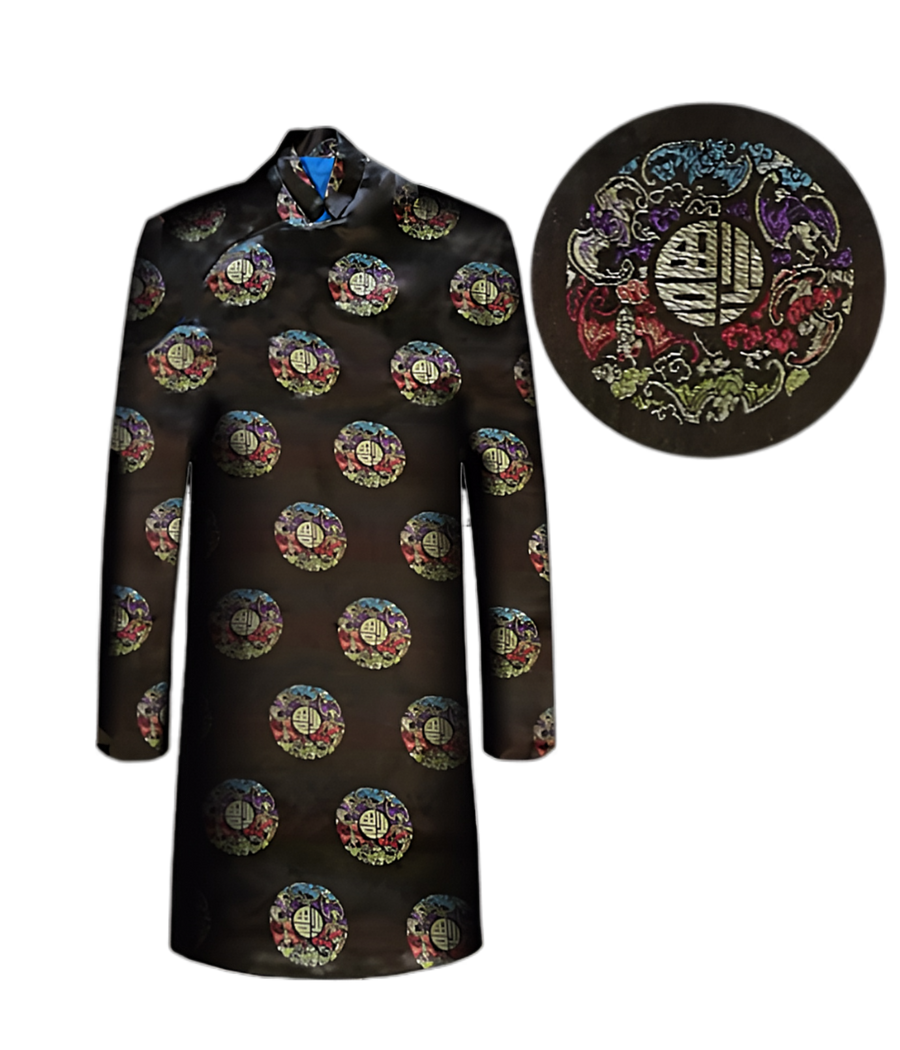 Men's Traditional Chinese Burial Clothing Ensemble Dark Coffee (男士寿衣-深咖) - Casket Depot Vancouver