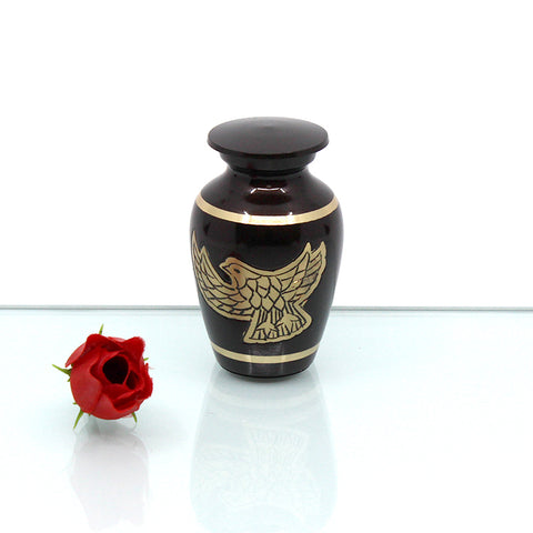 MEMENTO | BROWN WITH EAGLE – 06-1250T - Casket Depot Vancouver