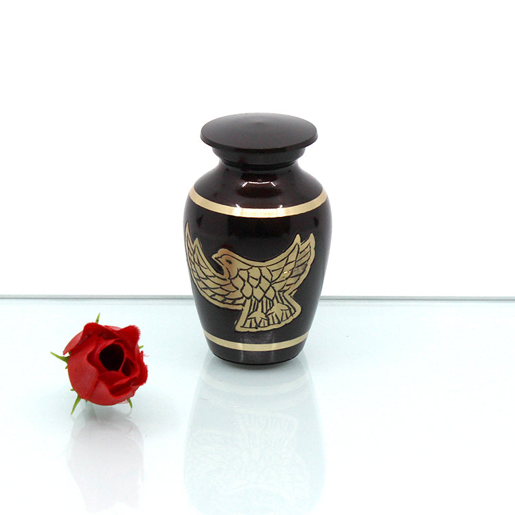 MEMENTO | BROWN WITH EAGLE – 06-1250T - Casket Depot Vancouver