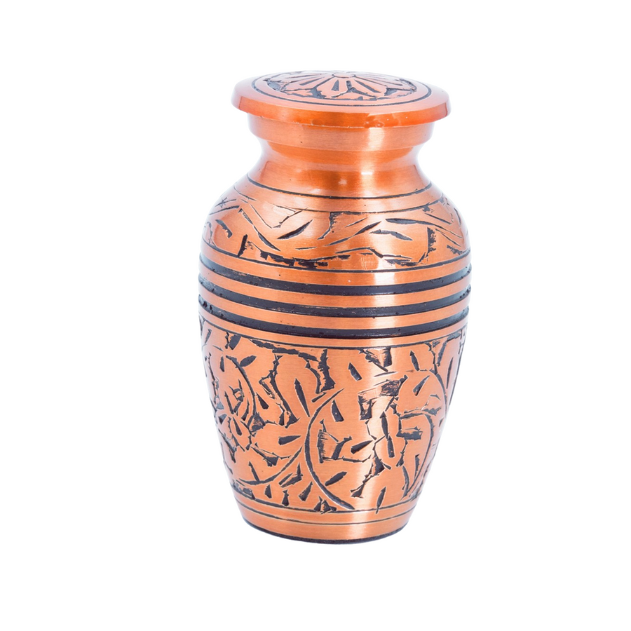 MEMENTO | COPPER COLOR / BLACK 3-TRIM – 06-1907T - Casket Depot Vancouver