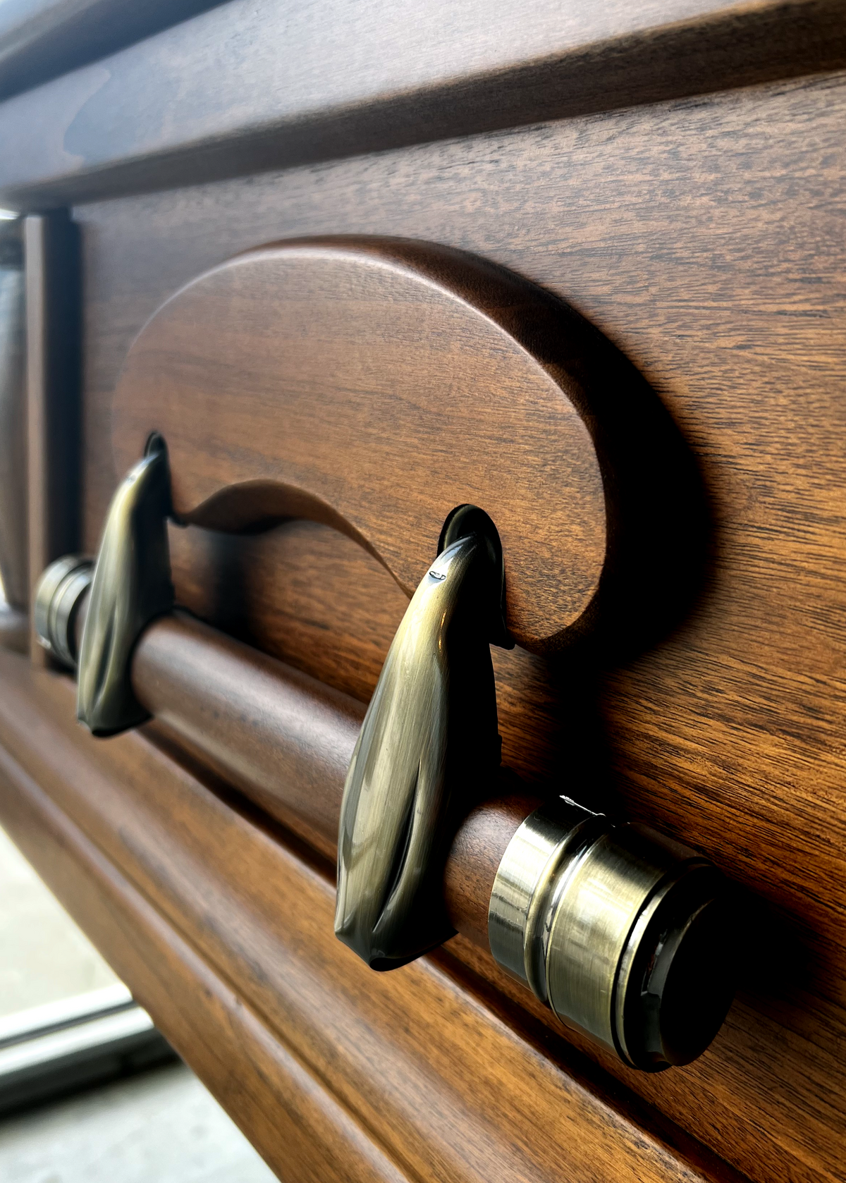 Wooden Casket Handlebars 