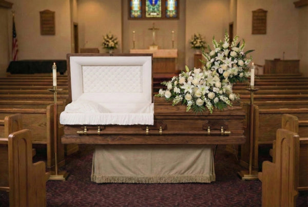 Monarch Walnut Wood Casket