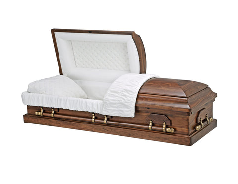 Monarch Walnut Wood Casket - Casket Depot Vancouver
