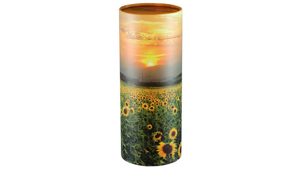 SUNFLOWERS FIELD SCATTERING TUBE – ADULT SIZE 05-2023 - Casket Depot Vancouver