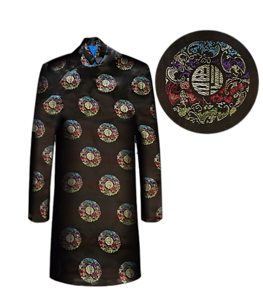 Men's Traditional Chinese Burial Clothing Ensemble Dark Coffee (男士寿衣-深咖） - Casket Depot Vancouver