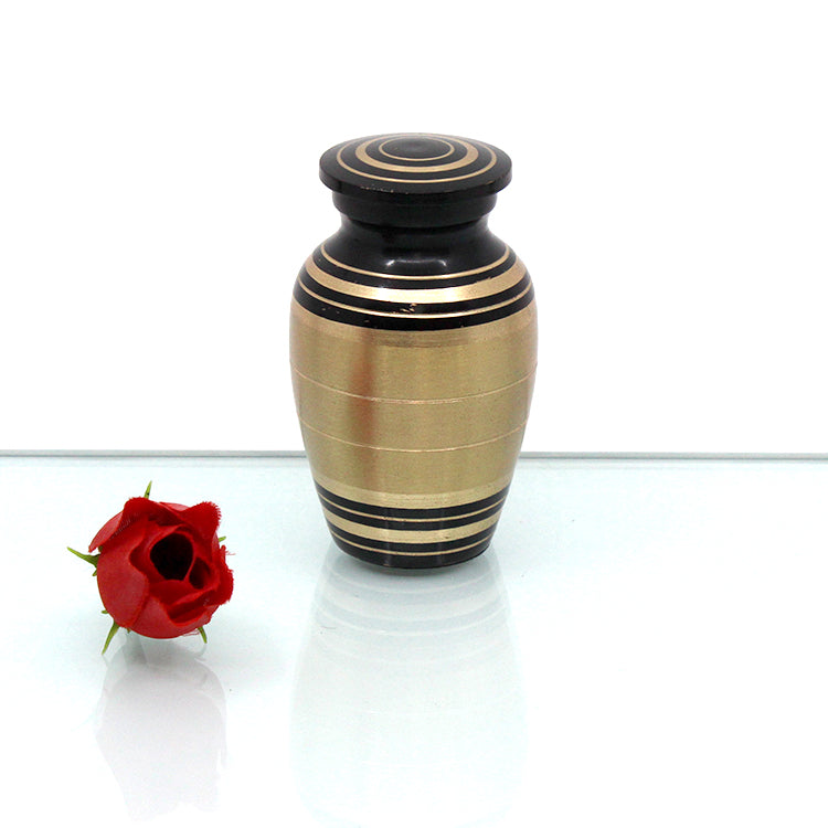 MEMENTO | BLACK / GOLD PLATED – 06-1943T - Casket Depot Vancouver