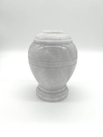 pearl white marble keepsake urn