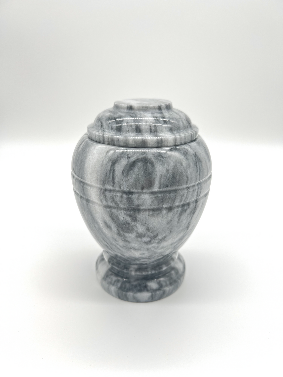 Cloud Gray Marble Keepsake Urn