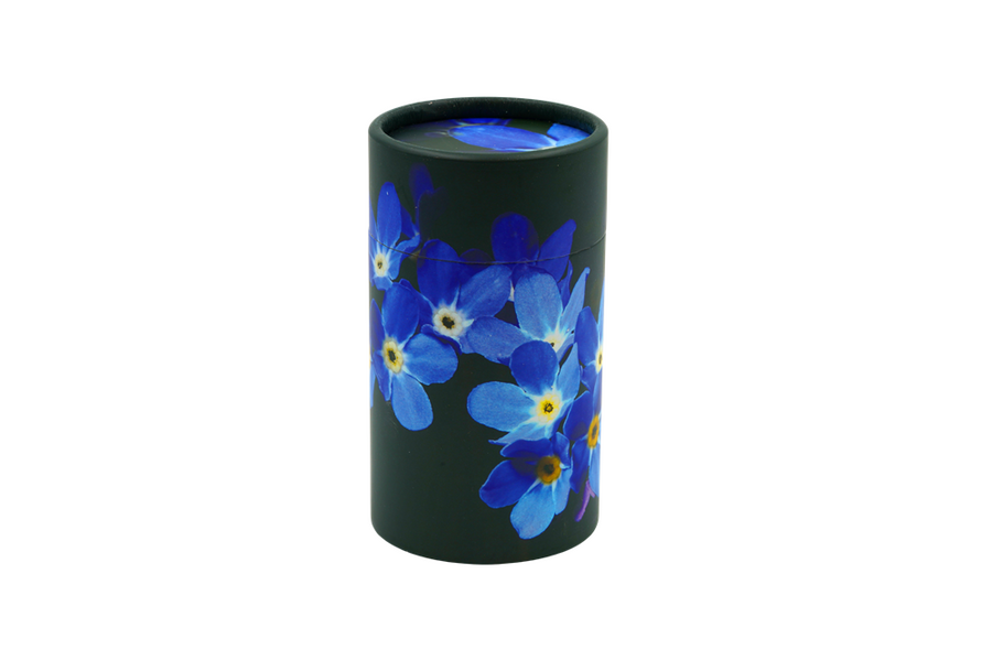 SCATTER TUBE MINI SIZE 5.5″ ( PURPLE FLOWERS ) - Casket Depot Vancouver